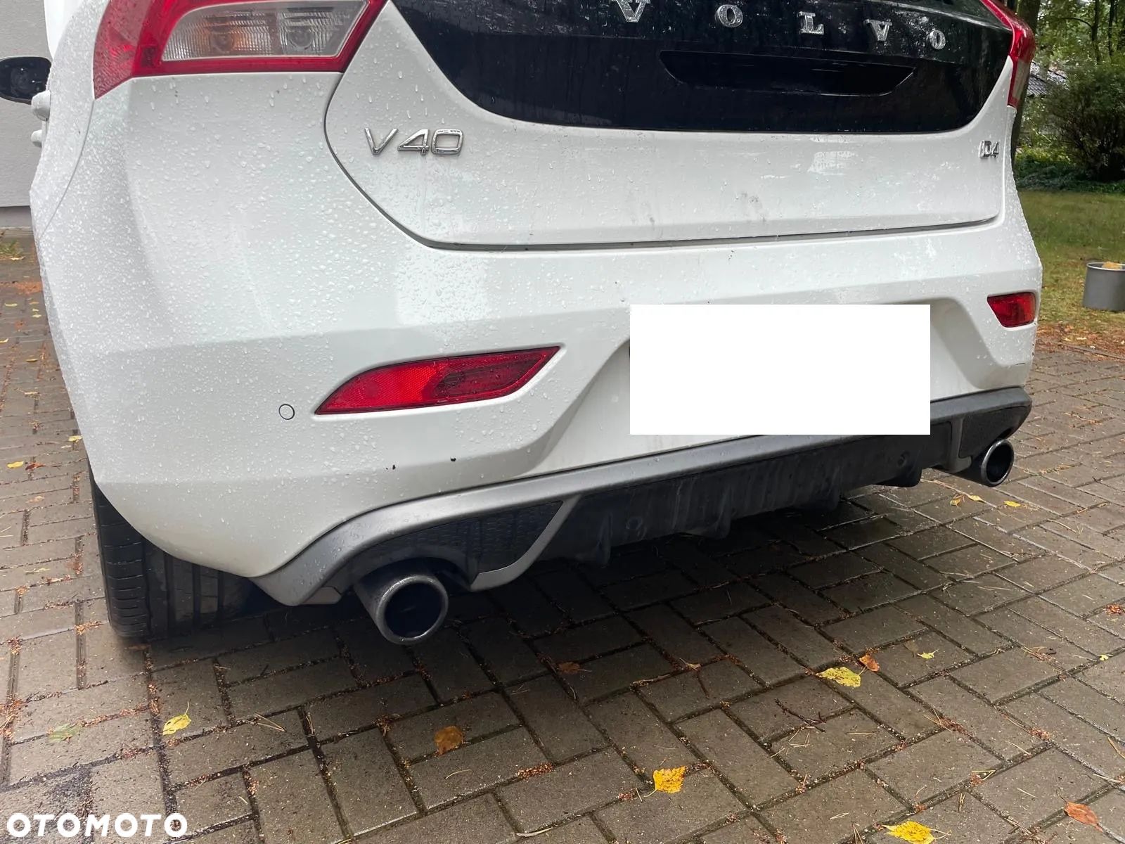 zderzak kompletny 614 tyl tylny volvo v40 r-design pdc dyfuzor - 1