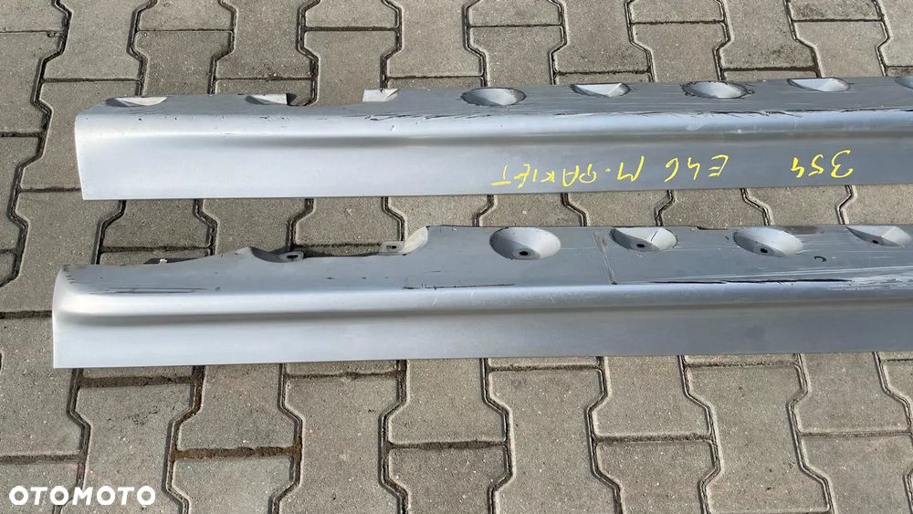 BMW 3 E46 COUPE CABRIO LIFT M-PAKIET LISTWY NAKŁADKI NA PRÓG KOMPLET - 3