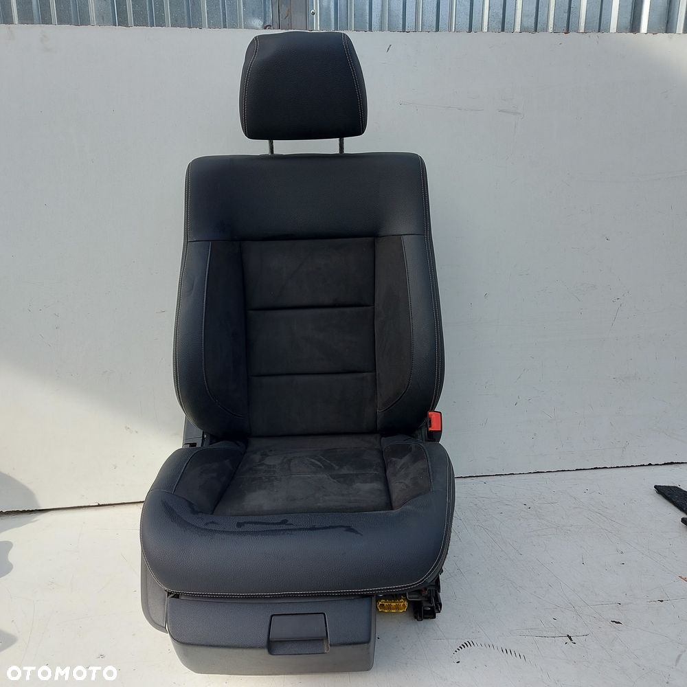 FOTEL PASAZERA KOMPLETNY PODUSZKI MODUL MERCEDES E W212 LIFT ORYGINAL DEMONTAZ SKORA ALCANTARA