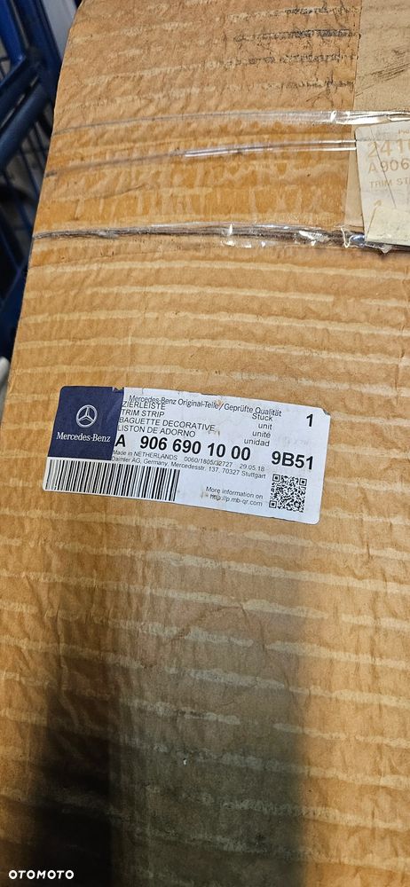 MERCEDES SPRINTER W906 06- LISTWA BOCZNA DRZWI PRAWA A9066901000 - 2