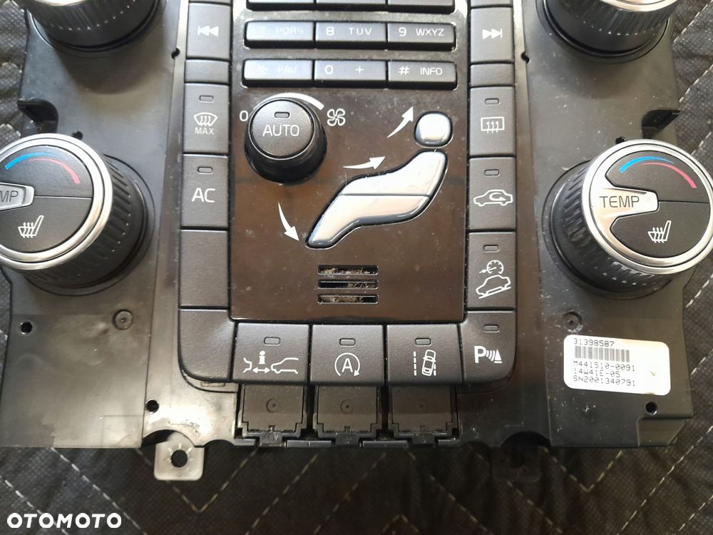 panel klimatyzacji radia konsola 31398587 volvo xc60 lift 2014r - 4