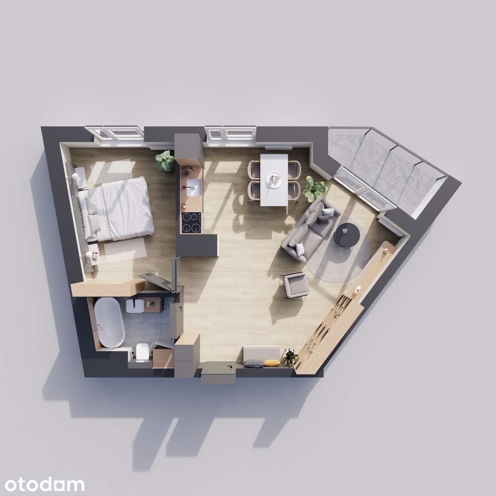 2-pokojowy ustawny Apartament z gotową podłogą!