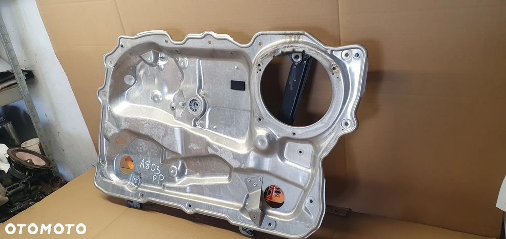 Mechanizm podnośnik szyby prawy przód Audi A8 D3 4E0837850B - 2