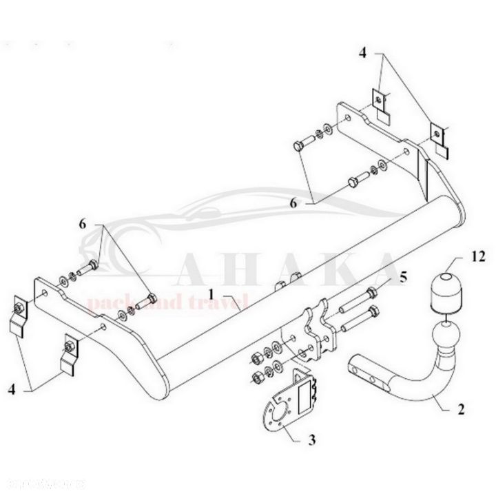 Hak Holowniczy Odkręcany Do Skoda Felicia Kombi 1995-2001 - 3
