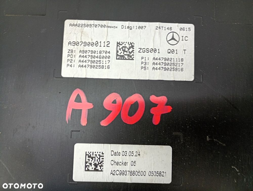 licznik zegary mercedes sprinter w907 907 2.0 cdi 2024r A9079000112 - 7
