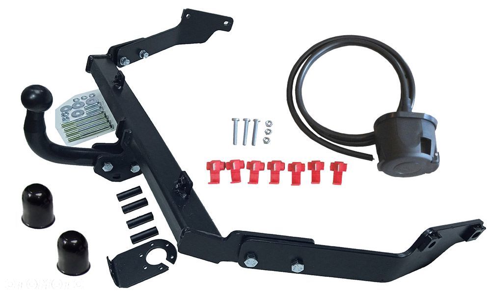 HAK HOLOWNICZY + WIĄZKA 7 PIN + GNIAZDO CITROEN BERLINGO 1 I 96-2008+FL  PEUGEOT PARTNER - 2