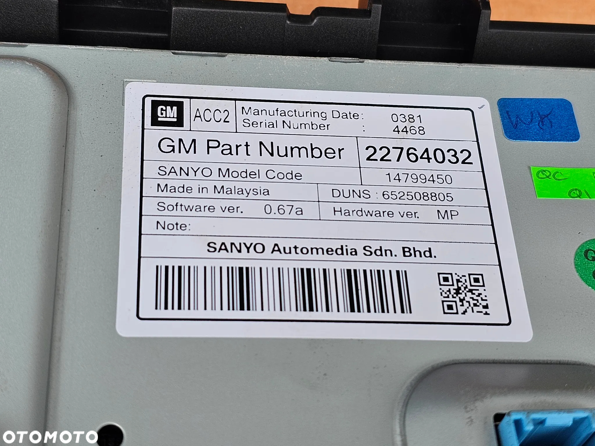 RADIO NAWIGACJA KOLOROWA OPEL ASTRA J DVD 800 KOMPLET 95326942 - 5