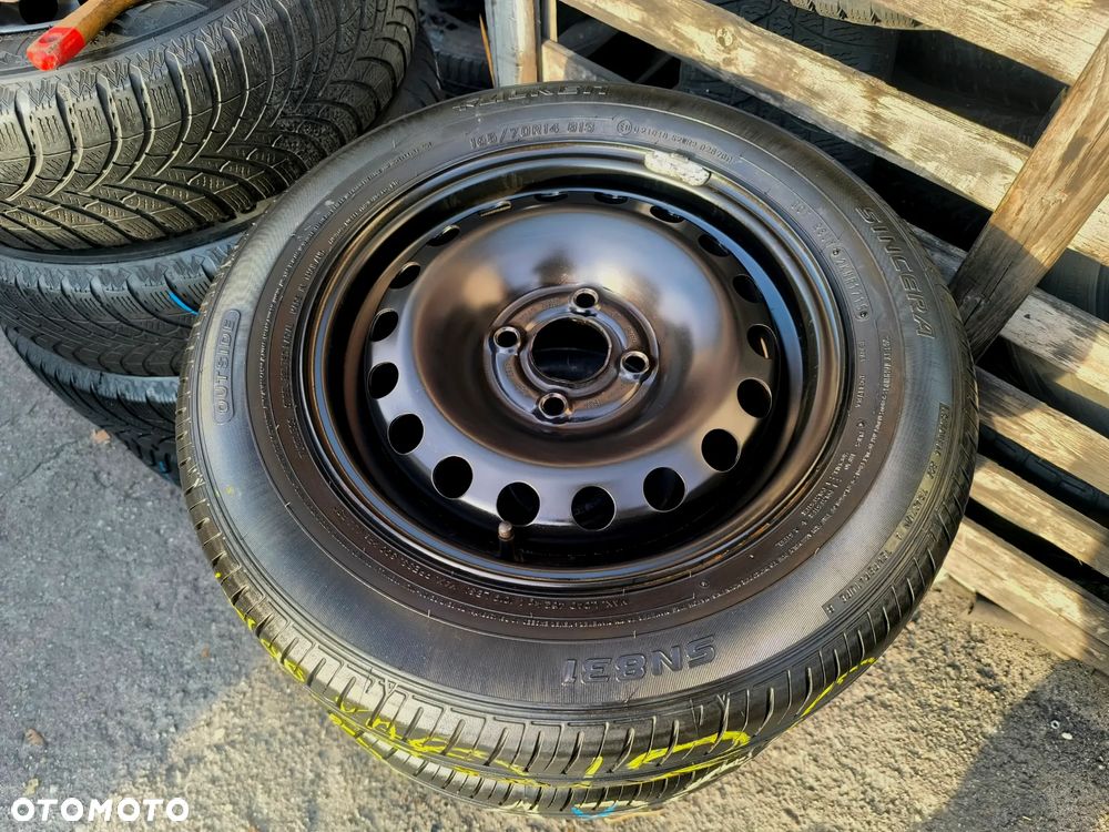 4x100 Felgi Stalowe Stal 14 Koła letnie lato VW UP! UP LUPO POLO CADDY SEAT AROSA IBIZA MII INCA SKODA CITIGO Legnica ALU-RAD 165/70 5mm - 1