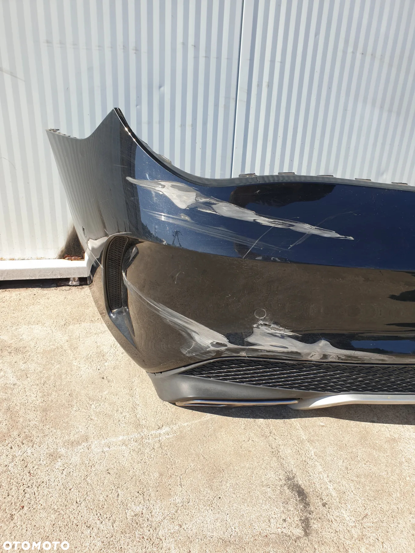 MERCEDES CLA 45 W117  AMG ZDERZAK TYŁ TYLNY końcówki wydechu DYFUZOR PDC - 3