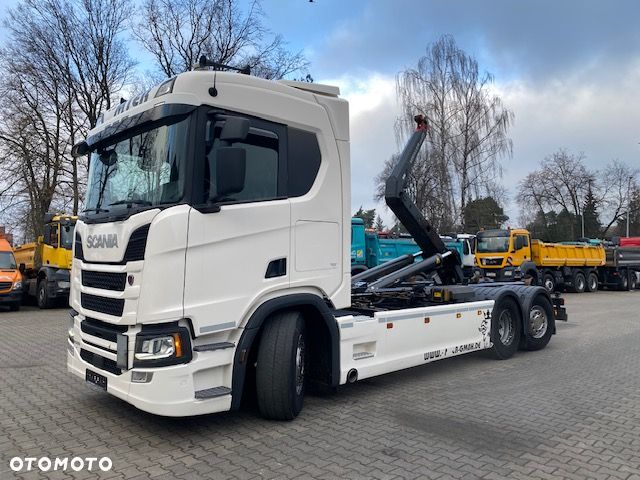 Scania R450 6x2 Hakowiec Meiller RS21, skrętna i podnoszona oś, 2018 r - 1