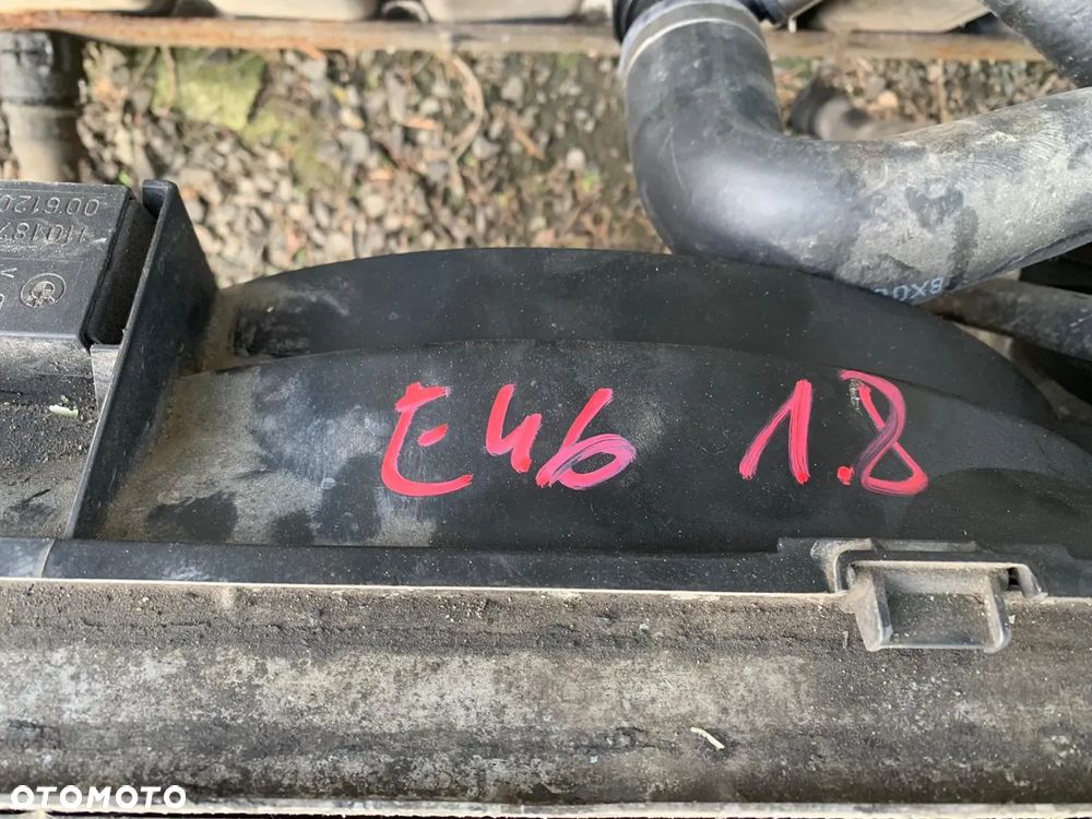 CHŁODNICE WENTYLATOR KPL BMW 316TI E46 COMPACT 1.8 16V BENZYNA + WEZE KOMPLET - 3