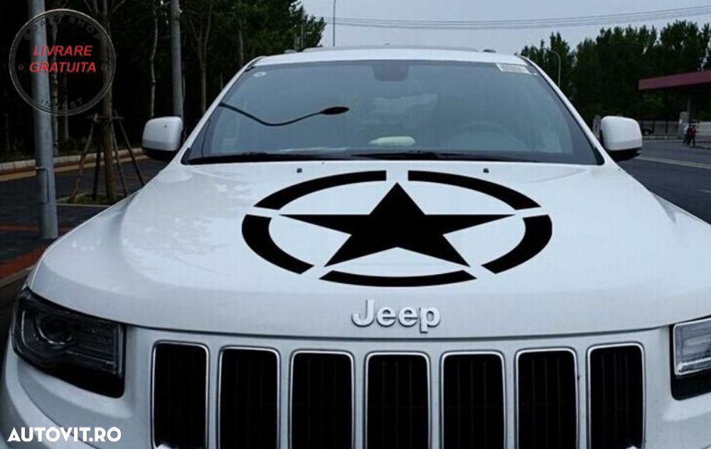 Sticker Stea Negru Universal Jeep, SUV, Camioane sau alte Autoturisme- livrare gratuita - 8