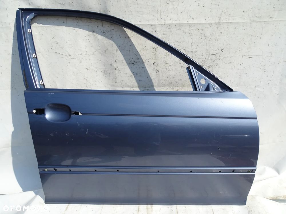 DRZWI PRAWE PRZÓD PRZEDNIE BMW E46 SEDAN KOMBI STAHLBLAU PIERWSZY LAKIER F-VAT - 1