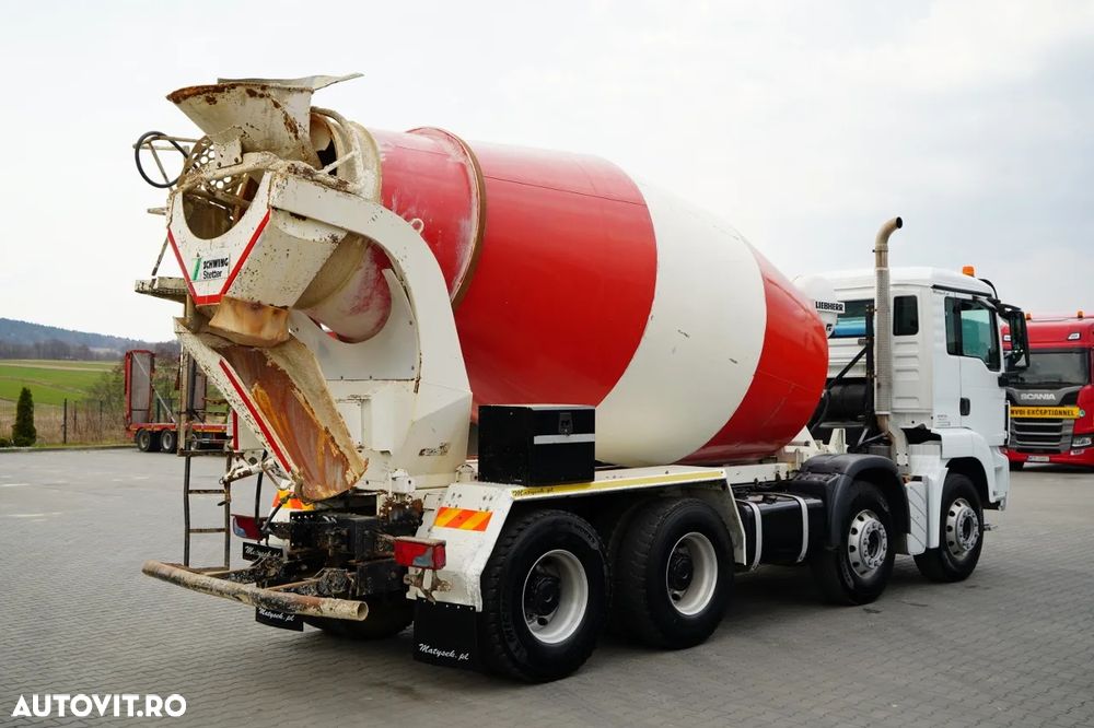 MAN TGS 32.400 / 8x4 / BETONIERĂ LIEBHERR / BETONIERĂ 9 M3 / JANTE DIN ALIAJ / EURO 5 - 5