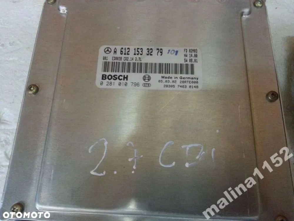 ML 163 2.7 cdi Zestaw sterownik silnika imob - 3