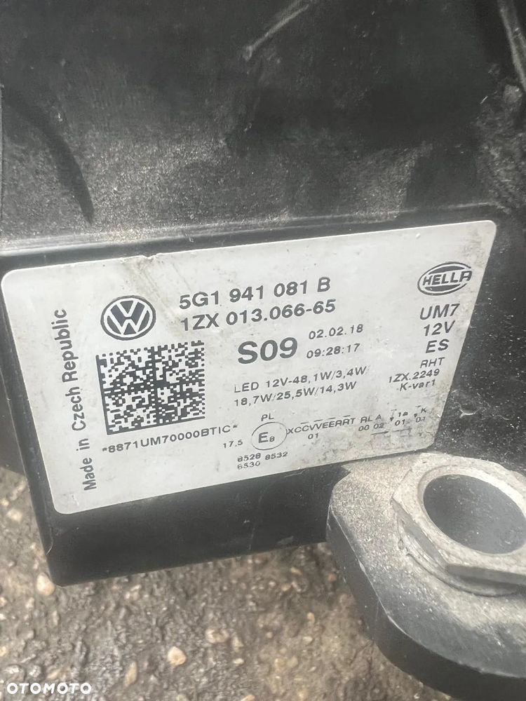Volkswagen Golf VII 7 GTE Lampa przednia lewa full led 5G1941081B - 2