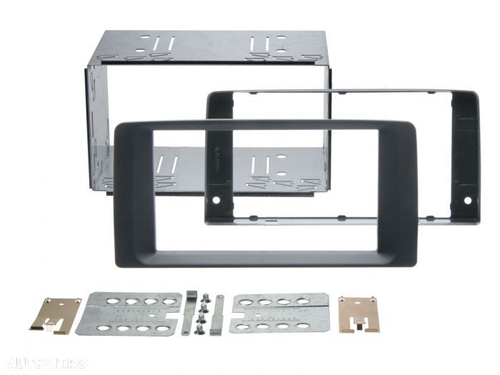 Kit rama radio 2-DIN dedicata MAN TGA/TGL/TGM/TGS/TGX negru - 1