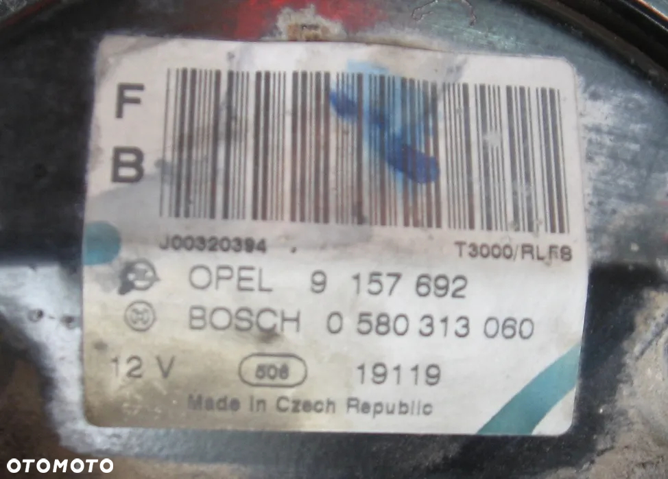 pompa paliwa OPEL ASTRA II 1.6 Z16XEP 0580313060 - 2