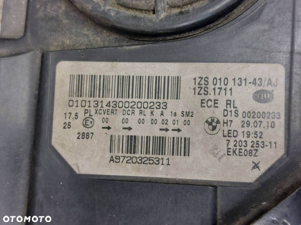 LAMPA LEWY PRZÓD PRAWY PRZÓD BMW F10 F11 7203253 7203254 BIXENON SKRĘTNY - 8