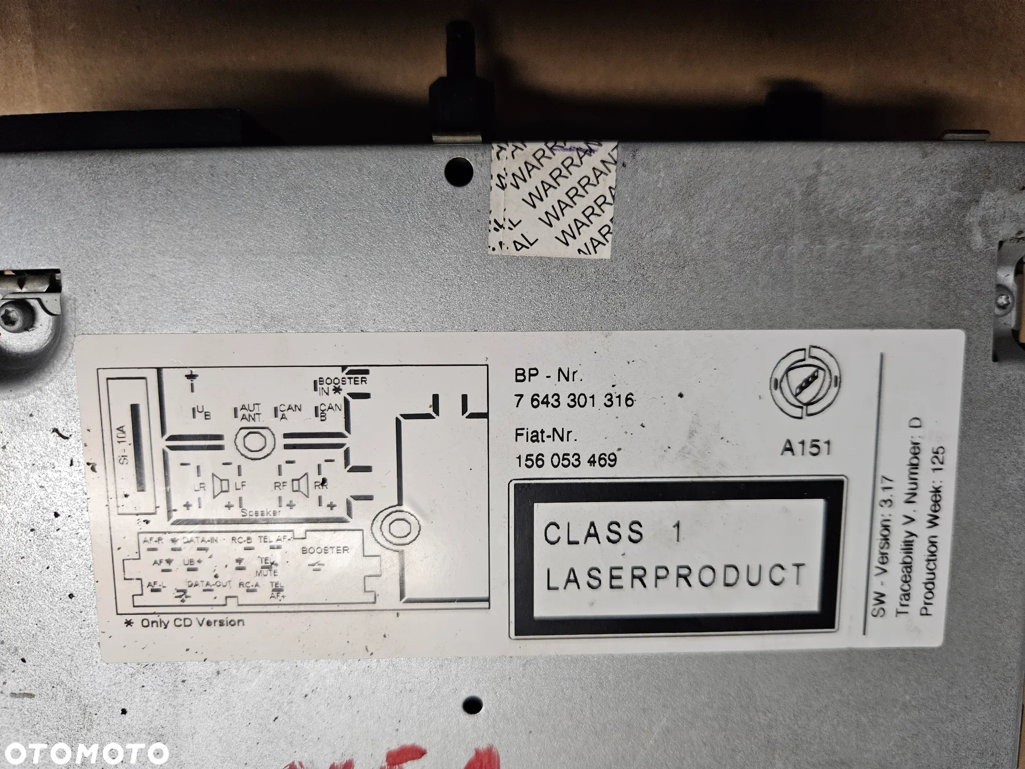 Alfa Romeo 147 radio A151 156053469 - 3