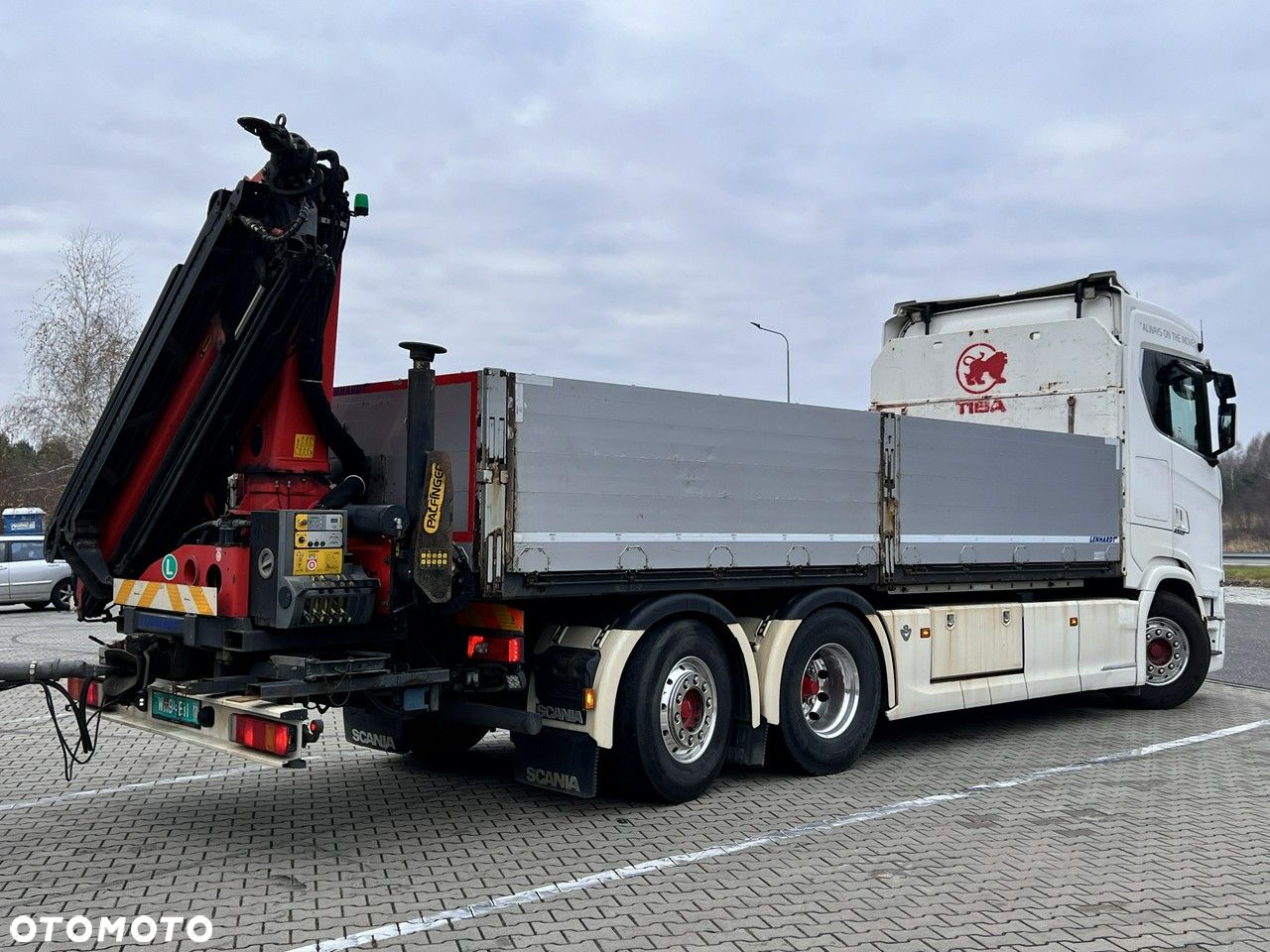 Scania s730 zestaw z przyczepa 2017/18 v8 palfinger dźwig z hds 6x2/4 - 31