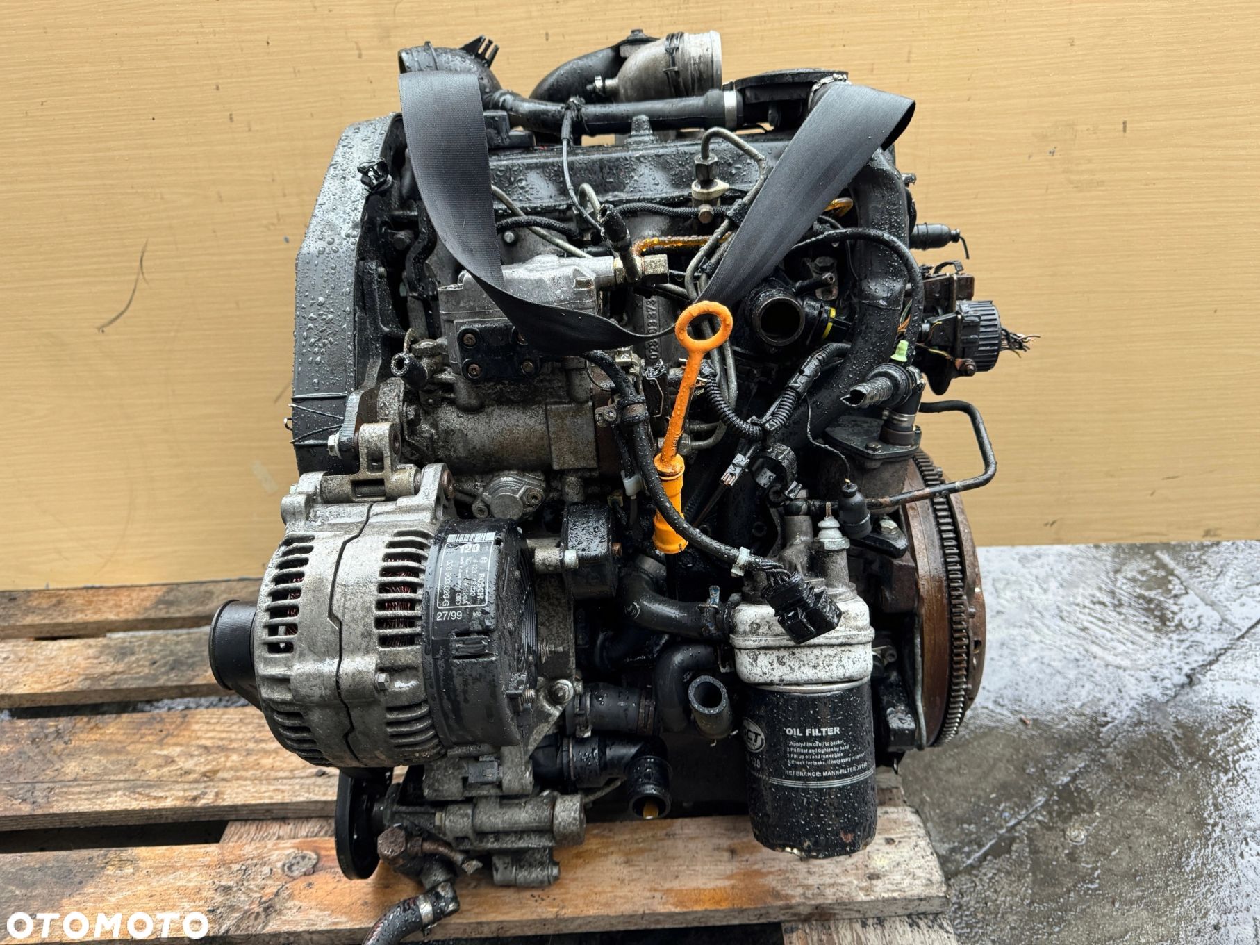 SILNIK KOMPLETNY VW GOLF III 1.9 TD AAZ T4 ABL AUDI VENTO PASSAT TOLEDO - 1