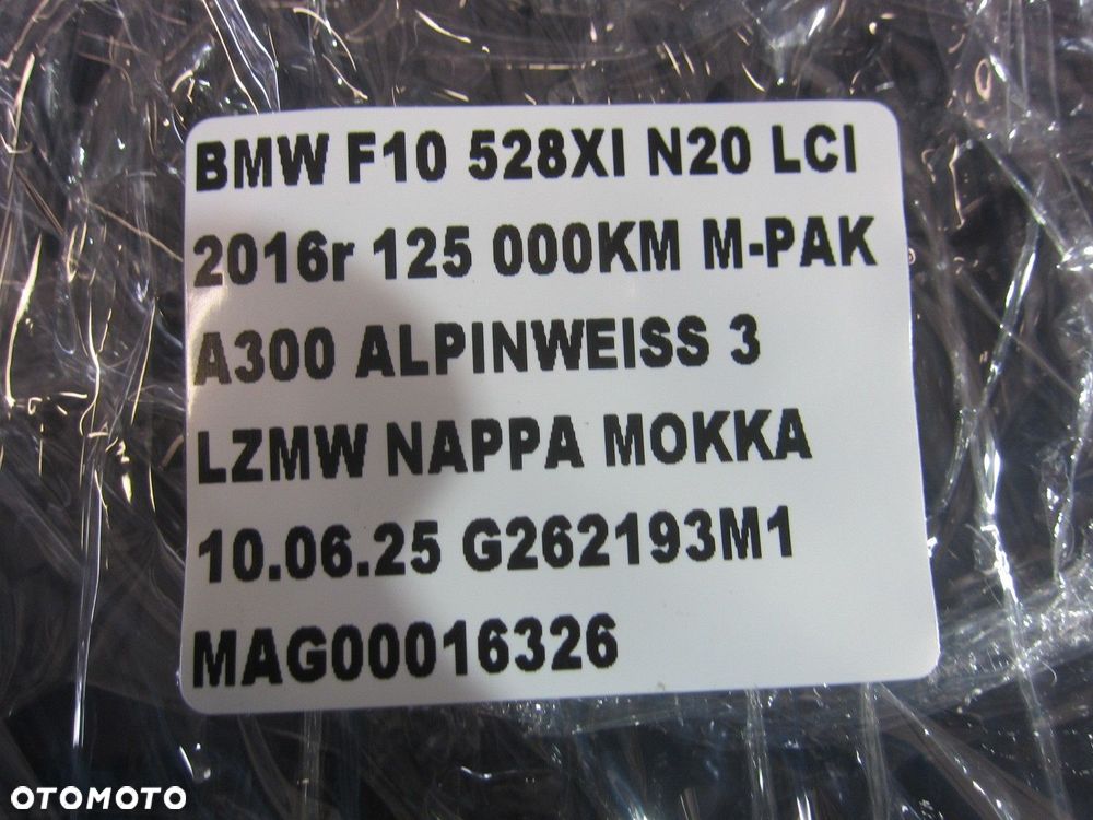 BMW F10 F11 528 DEKOR KONSOLI TUNELU DREWNO RAMKA 51169206389 9206389 - 13