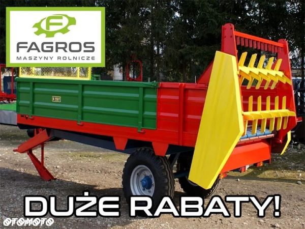 nowy ROZRZUTNIK JOLMET do nawozu obornika jednoosiowy N250/1 3,5 T STANDARD