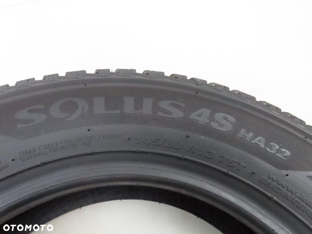 2x 145/80R13 OPONY CAŁOROCZNE Kumho Solus 4S HA32 75T - 5