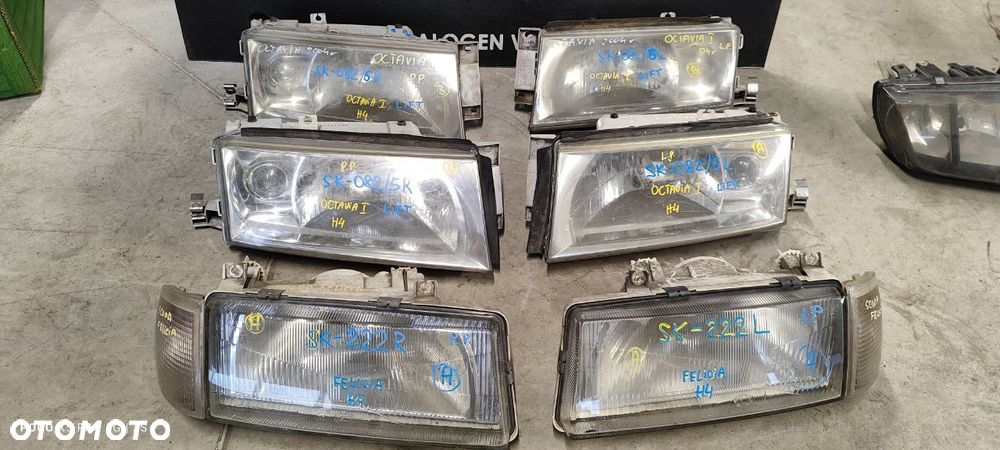 REFLEKTORY LEWE PRAWE SKODA - 5