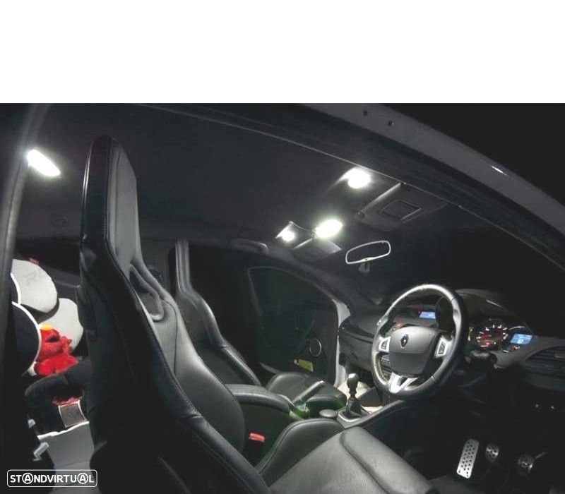 KIT COMPLETO 10 LAMPADAS LED INTERIOR PARA RENAULT MEGANE CC 10-16 - 4