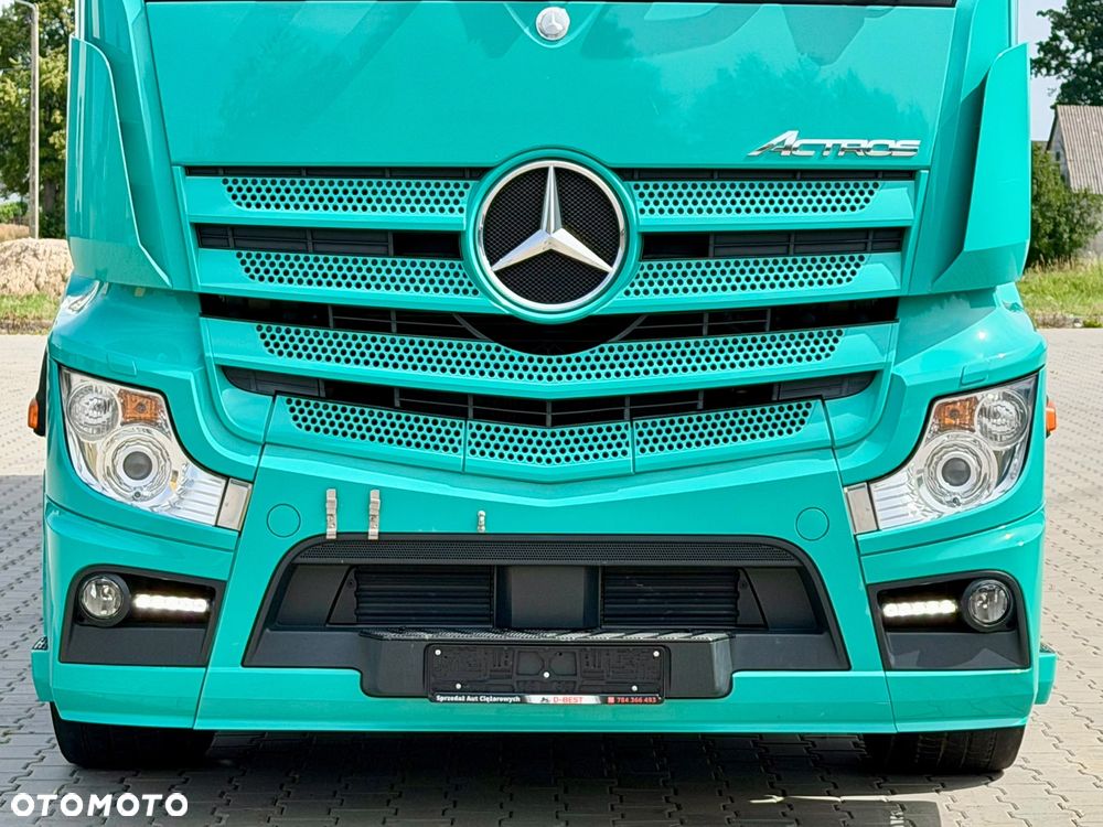 Mercedes-Benz ACTROS 1845 / FIRANKA / WINDA / 18 EUROPALET / ALUSY / 8 000 KG ŁADOWNOŚCI / 2018 ROK / SPROWADZONY / AUTOMAT / SYPIALKA / EURO 6 - 12