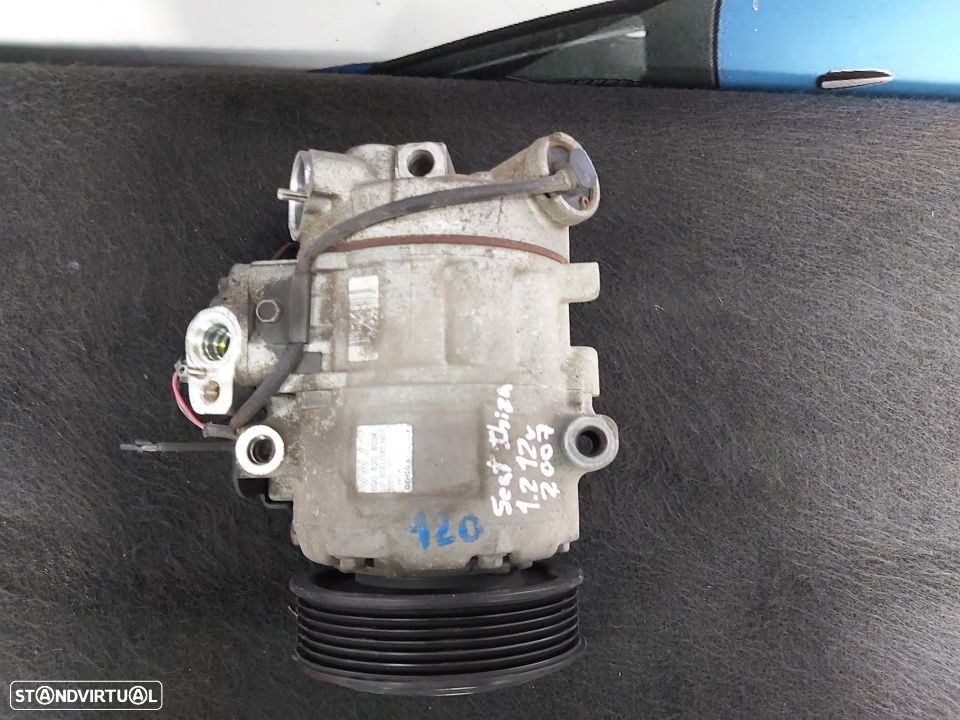Compressor Ar Condicionado AC Seat Ibiza 1.2 12v 2007   Ref: 6Q0 820 803K - 2