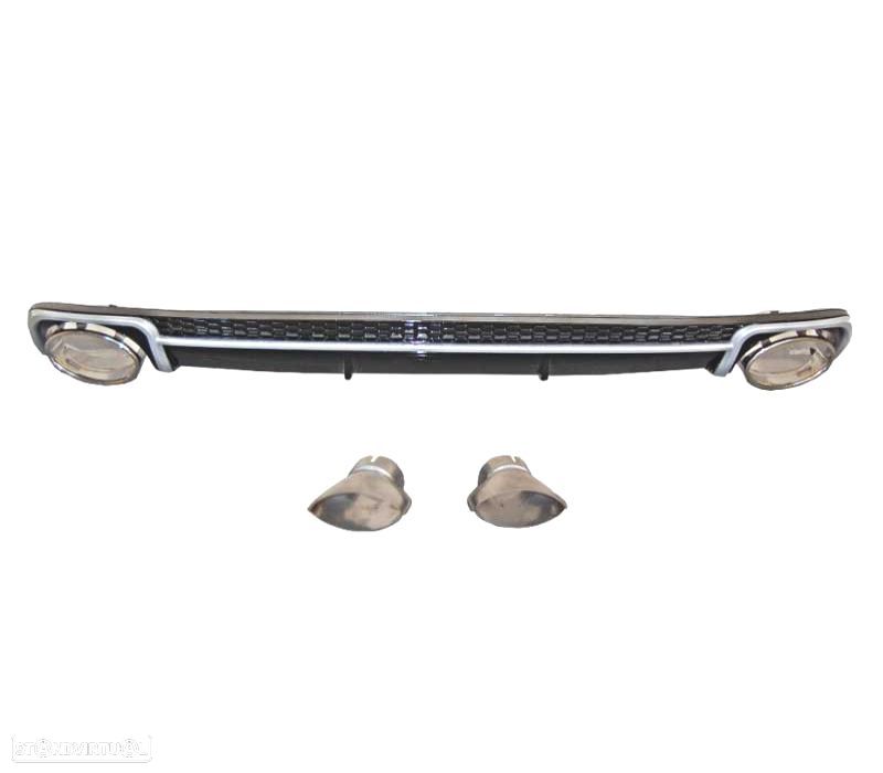DIFUSOR TRASEIRO AUDI A4 B9 16- LOOK RS4 - 2