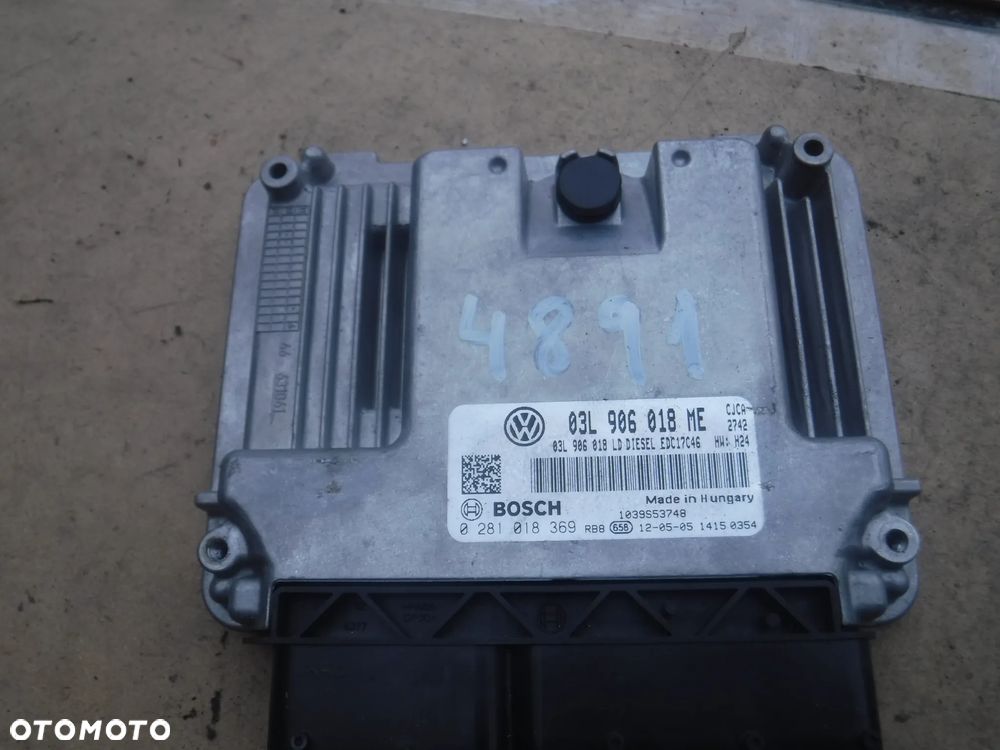 Seat Exeo Audi A4 B7 Vw Skoda Audi 2.0 Sterownik silnika 03L906018ME 0281018369 - 1