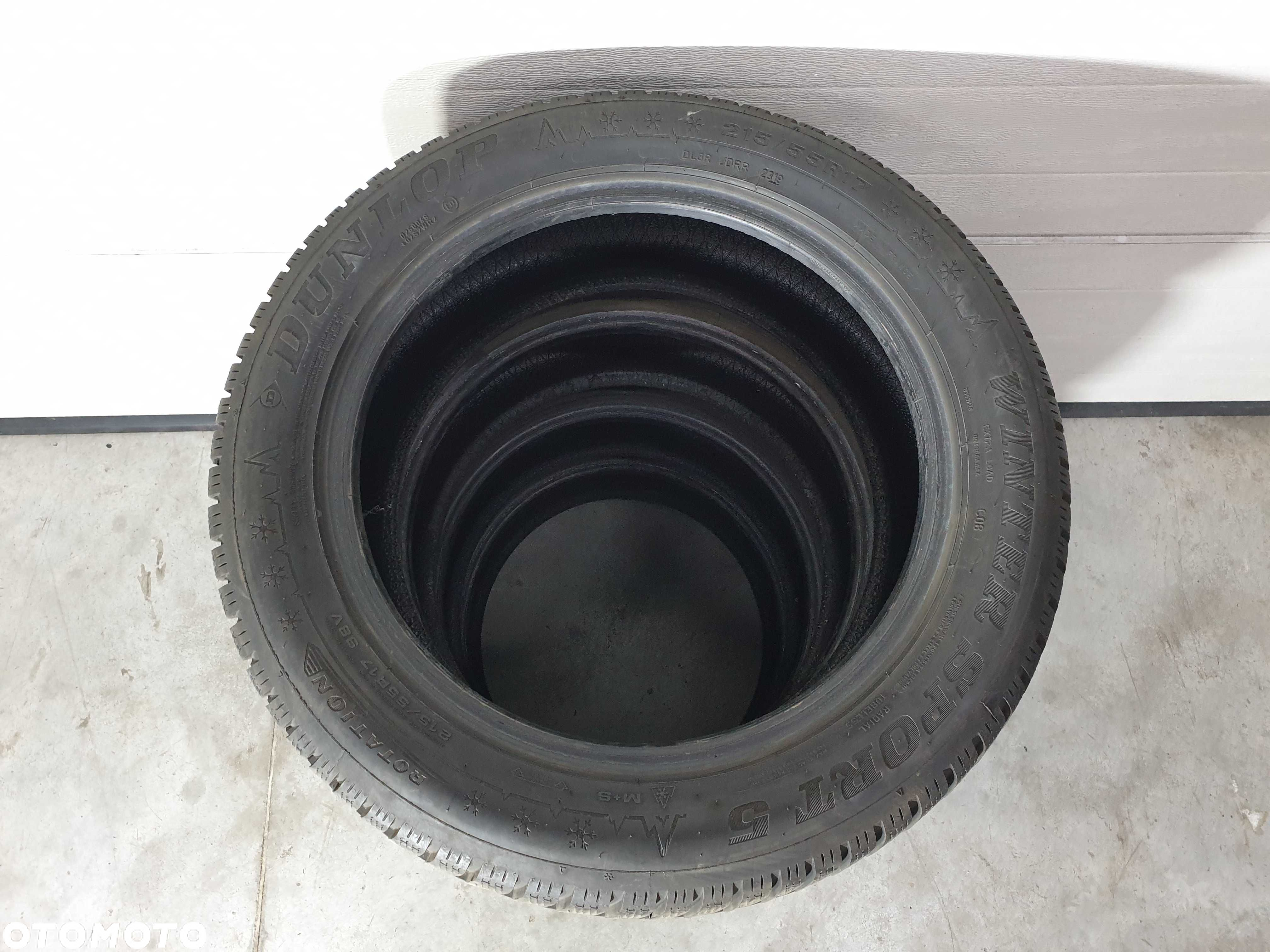 4szt. 215/55/17 98V Dunlop Winter Sport 5 8mm 2019r [ 8433 ] - 4