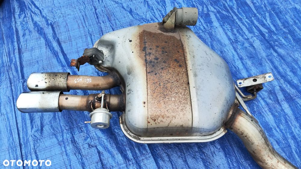 WYDECH TŁUMIK KOŃCOWY ŚRODKOWY RURA WYDECHOWA 7540189 7560561 BMW E60 E61 LCI LIFT 530i 3.0i N53 N53B30 - 3