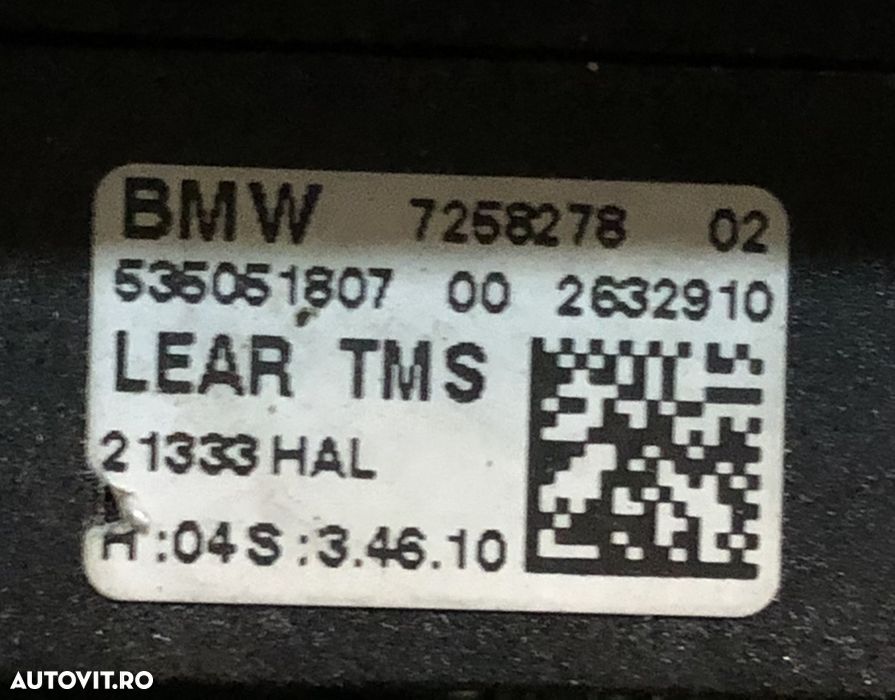Modul tms calculator far bmw f10 f11 f07 halogen 2010-2013 cod 7258278 - 2