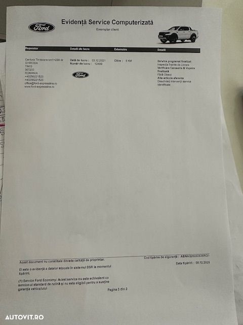 Ford Ranger Pick-Up 2.0 EcoBlue 213 CP 4x4 Cabina Dubla Raptor Aut. - 22