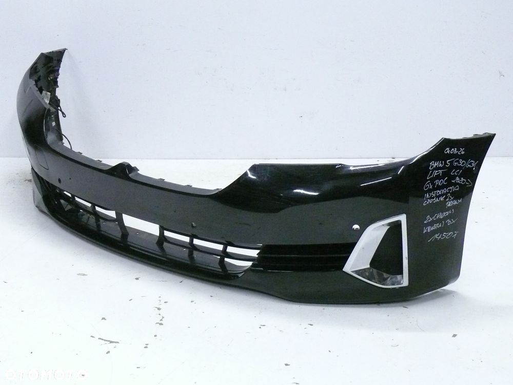 ZDERZAK PRZEDNI BMW 5 G30 G31 2020 2024 LIFT PDC INSTALACJA KRATKI - 2
