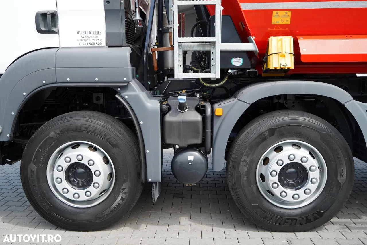 MAN TGS 35.460 / 8X4 / BASCULATOR SPATE / HIDROCLAPE / 2018 / IMPORTAT / CONTRACT POST-SERVICE - 23