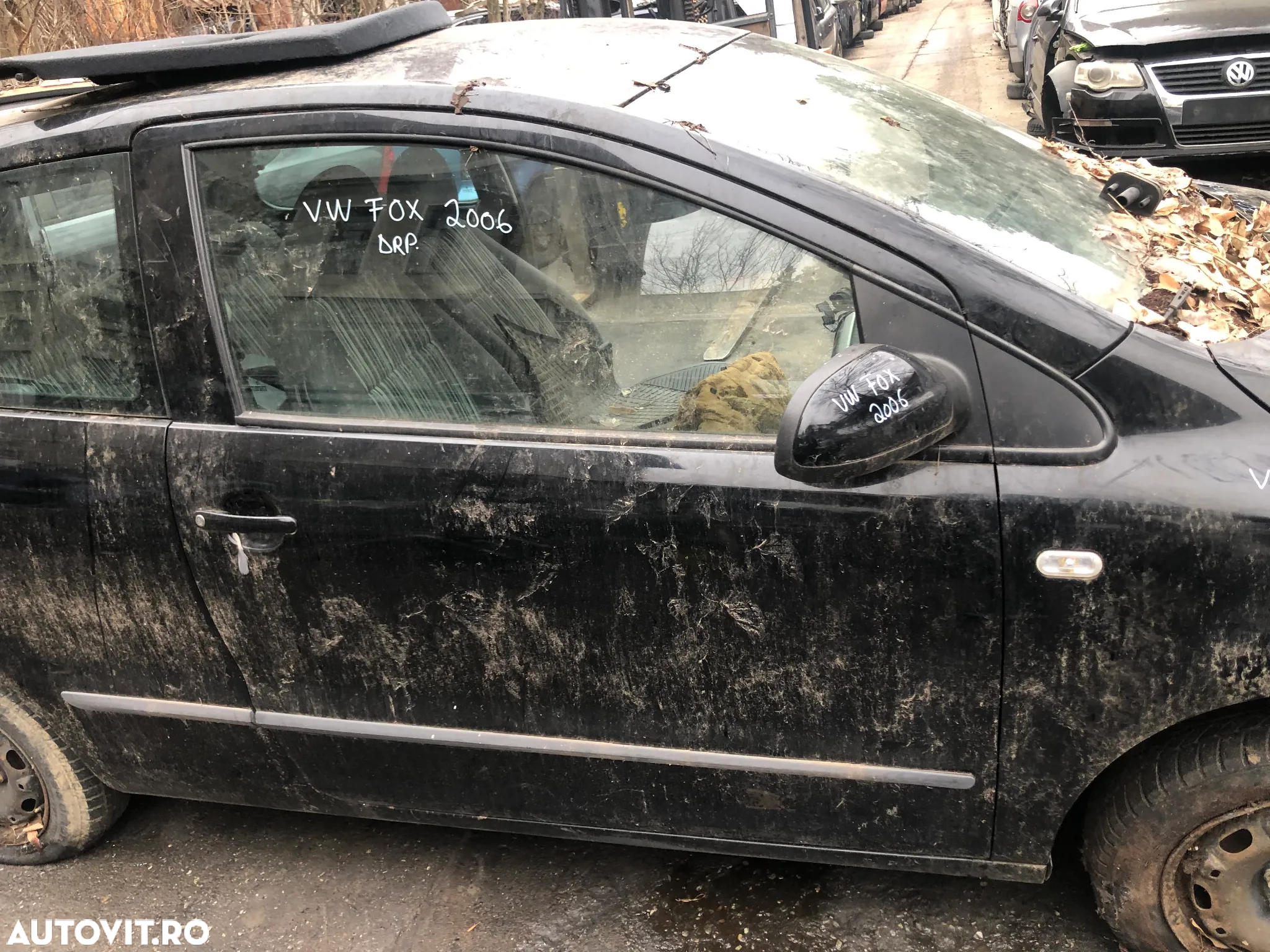 Usa dreapta fata VW Volkswagen FOX 2005 negru - 5