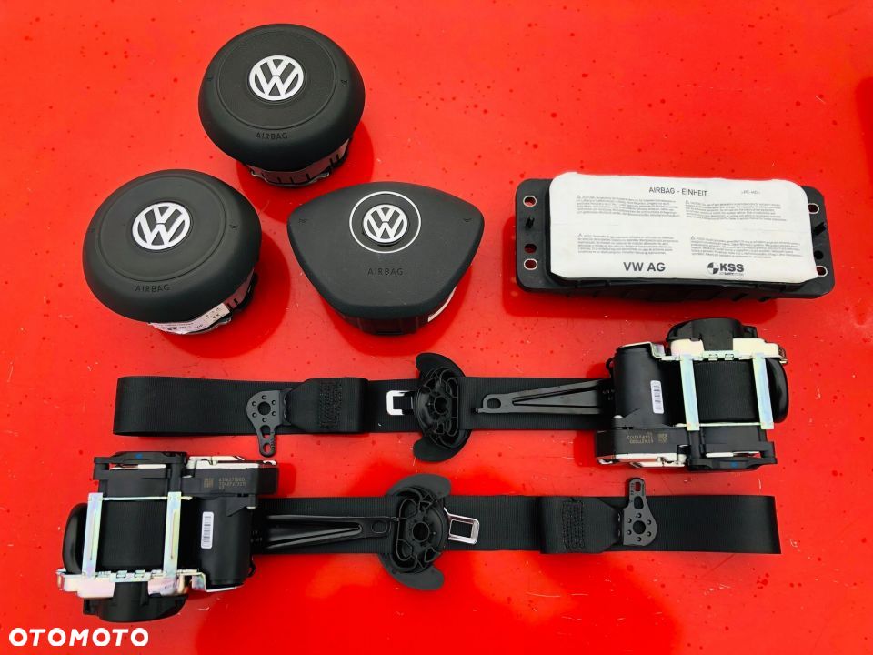 VW TOURAN 5T 5TA AIRBAG PODUSZKI PAS PASY oryginał - 1