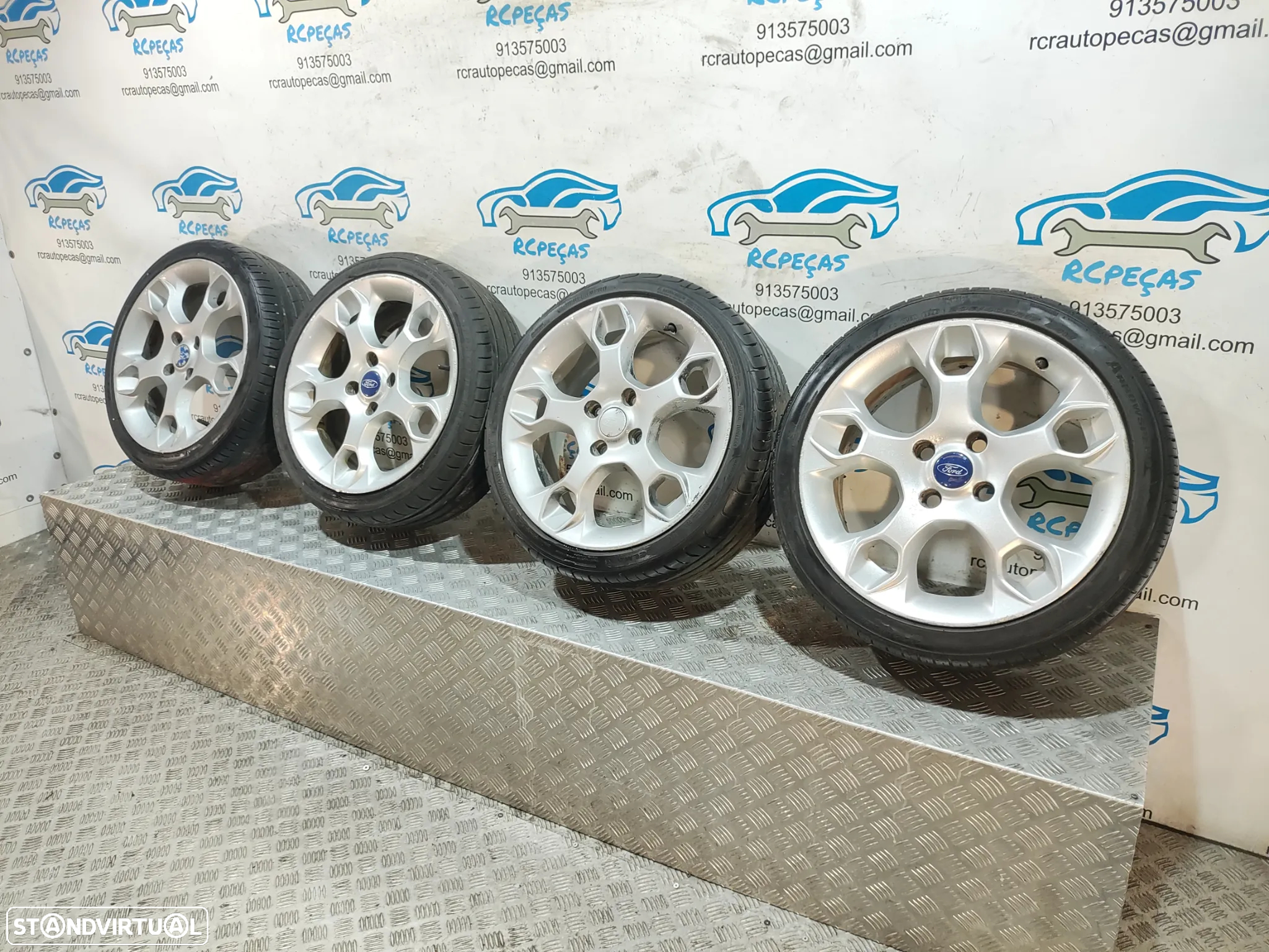 Conjunto Jantes 17 Originais Ford Fiesta 7 Mk7 VII 7J ET47,5 4x108 - 12