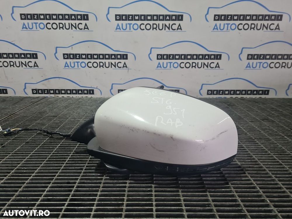 Oglinda stanga Jeep Cherokee V 2013 - 2017 4 Usi ALB (951) Rabatabile - 1