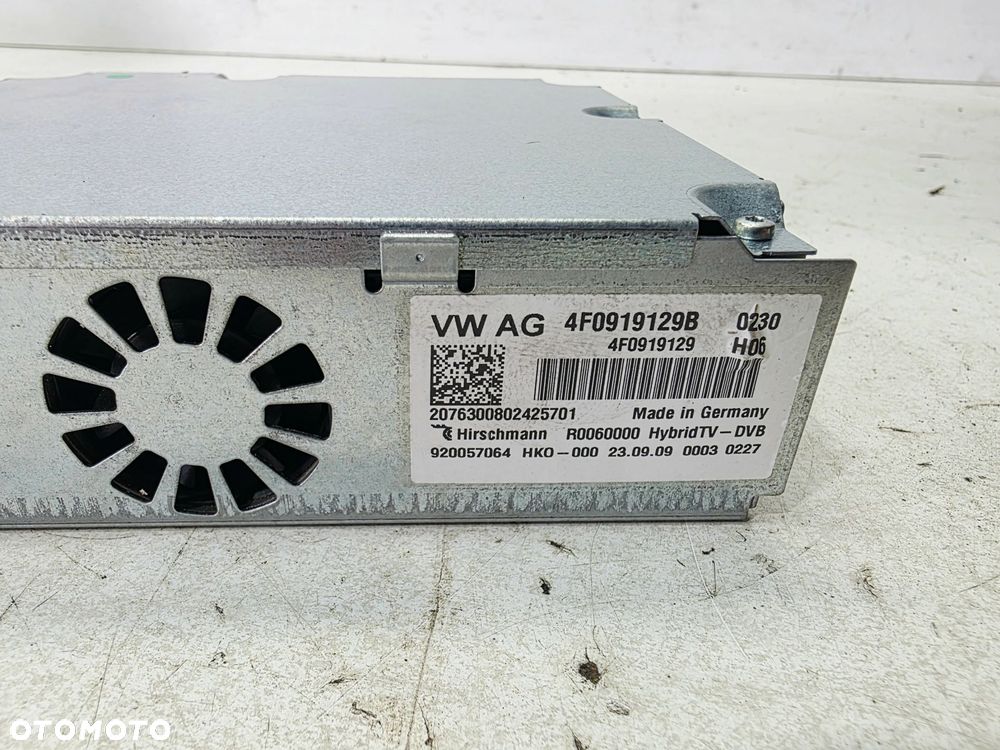 ODIORNIK TV TUNER TV AUDI A6 C6 A8 D3 Q7 4L A4 B8 A5 4F0919129B - 3