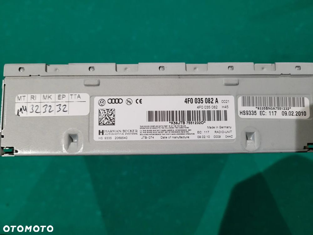 AUDI A4 A5 A6 Q5 TUNER MODUŁ RADIA 4F0035082A - 2