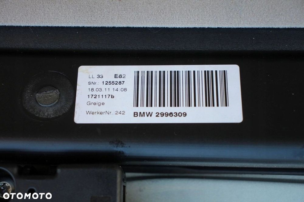 Szyberdach szklany BMW e82 coupe kompletny Lift 2996309 - 7