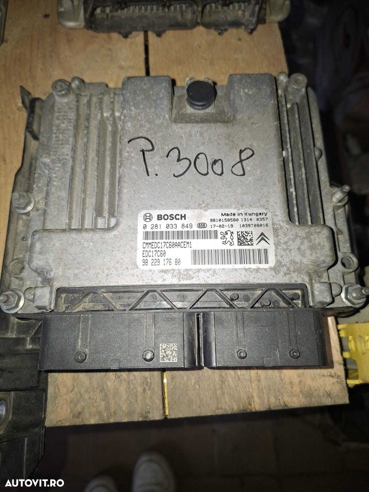 Calculator motor Peugeot 3008 1.6 HDI Euro 6 cu AdBlue 0281033849 - 1