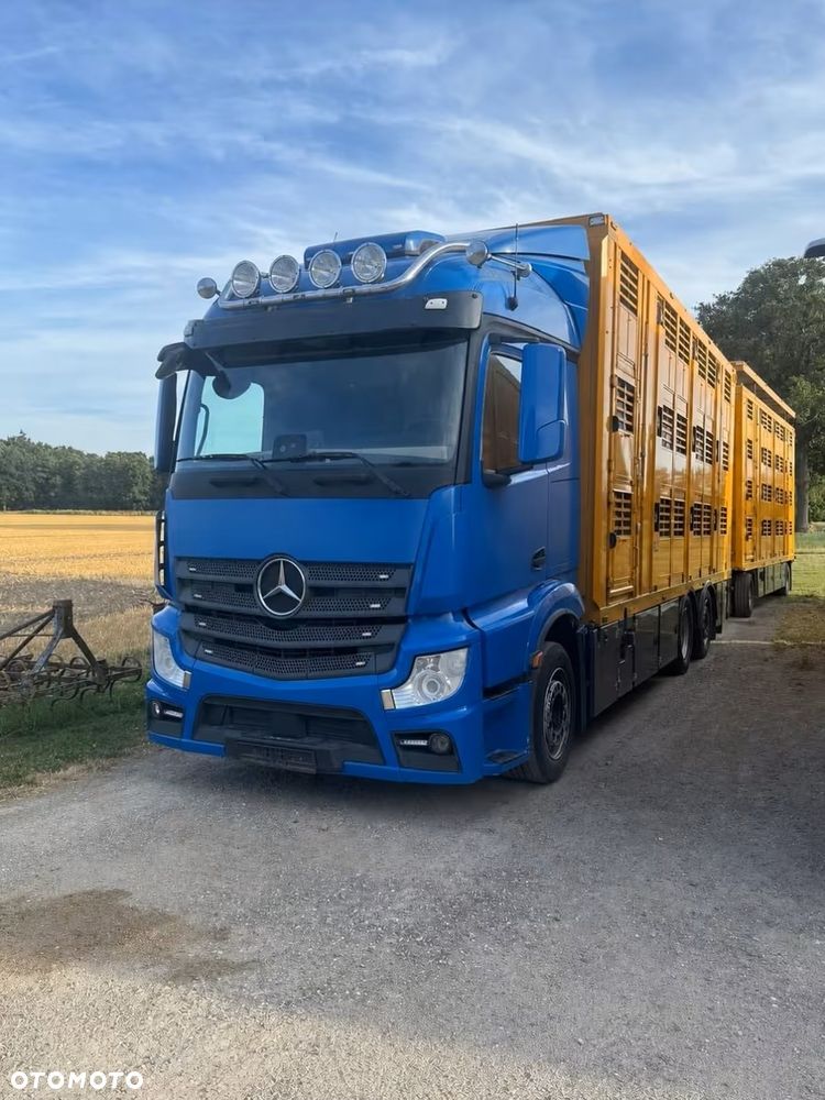 Mercedes-Benz Actros 2545 | Menke 3 poziomy do transportu zwierząt | Wentylacja | Poidła | EURO 6 | 6x2 - 5